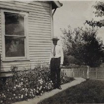 Mabel Baldwin's father in Baldwin scrapbook (ca. 1929)