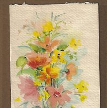 June Littell watercolor painting (ca. 1970-1990)