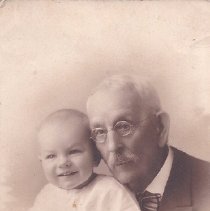 Photograph of Dr. C.V. Baldwin and his grandson Billy (ca. 1924)