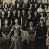 Dorothy Roberts and other members of Nu Phi Mu sorority (1945)