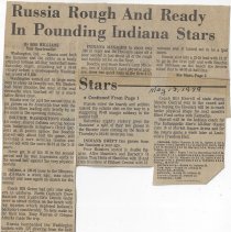 1979 article about Indiana All Stars v. Russian basketball team
