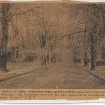 Newspaper photograph of N.E. 10th in Washington (ca. 1937)