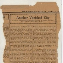 Newspaper article about origin of town of Liverpool