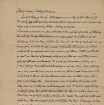 1908 affidavit by Alfred Wise about location of Washington buildings