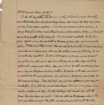 George Bruner's 1908 affidavit about Van Trees house in Washington
