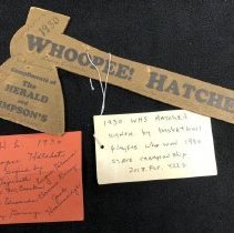 1930 WHS Whoopee Hatchet
Basketball