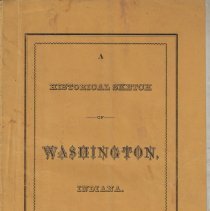 "A Historical Sketch of Washington, Indiana" (1885)