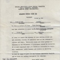 1948 letter to Victor DiCanio about Henry Schricker speaking in Washington