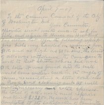 1907 report about West End Fire Station repairs