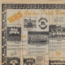 2000 newspaper wishing WHS band good luck