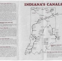 Brochure from the Canal Society of Indiana