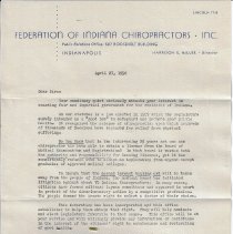 1950 letter from Harrison Miller to Vic DiCanio