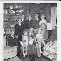 Undated Christmas card from Senator Vance Hartke to Vic DiCanio