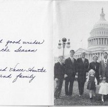 1966 Christmas card from Senator Vance Hartke to Vic DiCanio