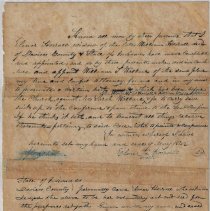 1842 power of attorney from Eloner Horrall to William Wallace