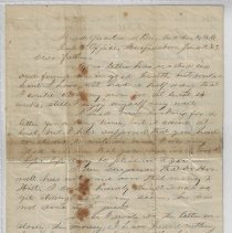 1863 letter to Thomas Horrall from S.F. Horrall
