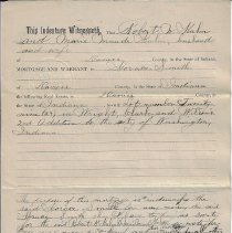 1907 mortgage from Robert N. Kuhn and Marie Maud Kuhn to Horace Smith