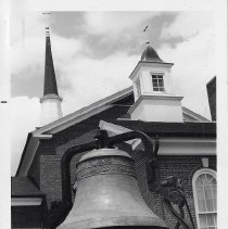 2,000 lb. bell in front of First Methodist Church in Washington (ca. 1971)