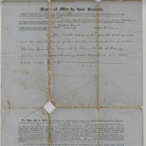 1851 deed from William & Helen Stone to Elisha Hyatt for 160 acres in Davie