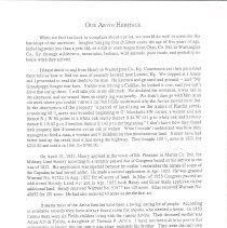 Arvin family genealogy compiled by Lucile Arvin