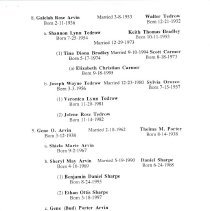 Arvin family genealogy compiled by Lucile Arvin