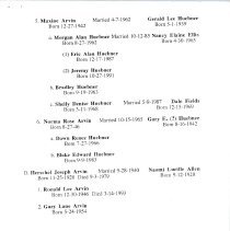 Arvin family genealogy compiled by Lucile Arvin