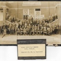 Men at First Christian Church in Odon (ca. 1920-1930)