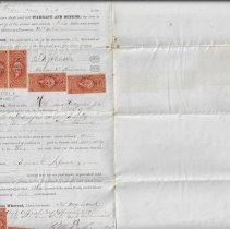 1868 deed from Thomas and Laura Johnson to Elisha Hyatt for Lots 129 and 13