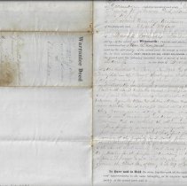 1868 deed from Thomas and Laura Johnson to Elisha Hyatt for Lots 129 and 13