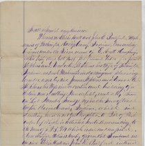 1869 lien filed by Elisha Hyatt and John E. Bradford on Lot 20 in Town of W