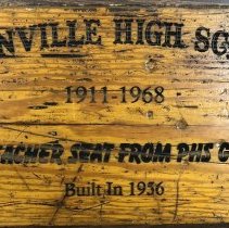 Plainville High School gym bleacher