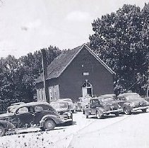 Aikman Creek Baptist Church near Washington (ca. 1935-1945)