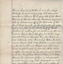 1886 deed to Hugh Barr, as trustee of Elisha Hyatt, for 39 acres in Daviess