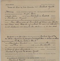 1888 bill of sale for corn from Richard Hyatt to Hugh Barr