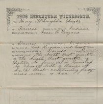 1877 deed from Henry McLaughlin to Isaac W. Feagans for 40 acres in Daviess