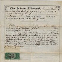 1872 deed from Javit and Rhoda Jane Keith and Augustine and Ellen Mattingly
