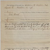 1901 deed from William and Sarah Batchelor to John Dosch for lots in Washin