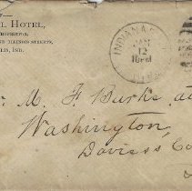 Business envelope from James Ogdon to Matthew Burke (ca. 1890-1910)
