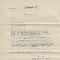 1930 letter from Arthur Allen to Edith Bradford
