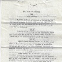1956 will of Edith Bradford