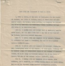 1928 will of Mary I. Keith