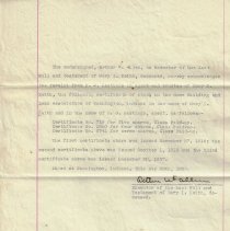 1929 receipt signed by Arthur W. Allen for Home Building stock