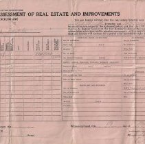 1932 assessment of real estate taxes for lot in Washington