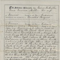 1878 mortgage from George & Emma Miller on real estate in Daviess County