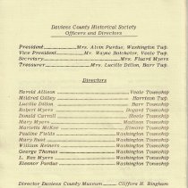 1979 program for opening of Daviess County Museum at Jefferson School