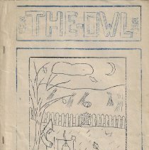 Halloween edition of "The Owl" at the Elnora School (ca. 1935)