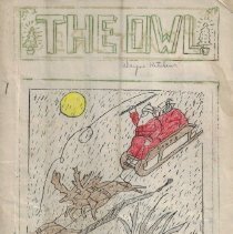 Christmas edition of "The Owl" at Elnora School (ca. 1935)