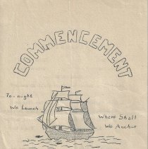 Commencement program for the 1936 Class at Elnora High School