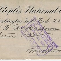 1900 cancelled checks signed by Martha Hyatt