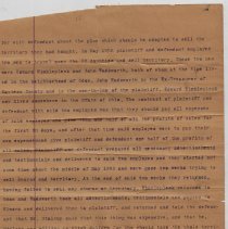 Fragments of a document prepared for a case in the Daviess Circuit Court (c